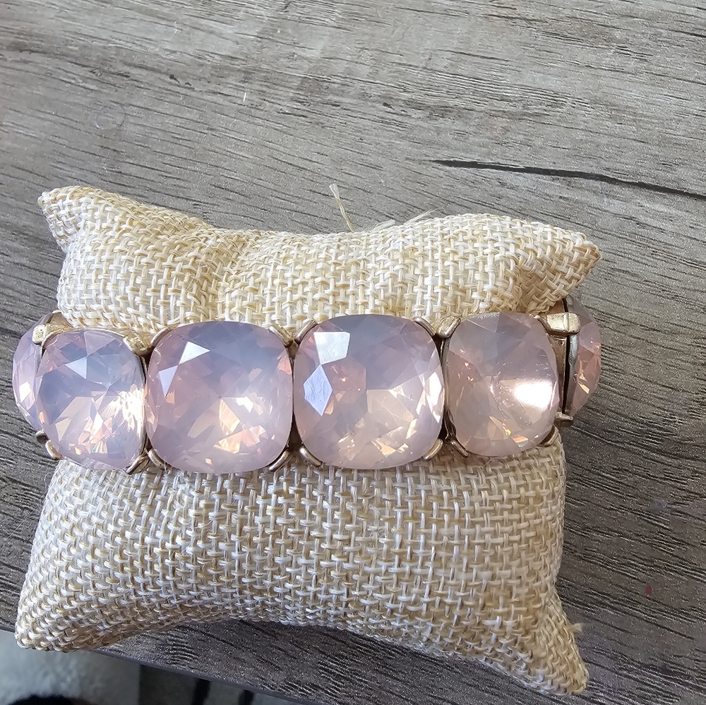Plunder Marion Pink Gemstone Bracelet